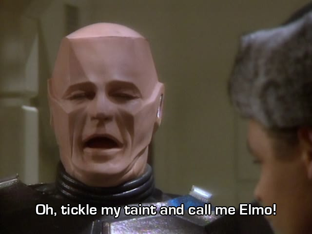 Screenshot from the Red Dwarf episode Camille
