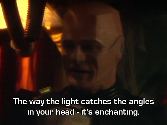 Screenshot from the Red Dwarf episode Camille