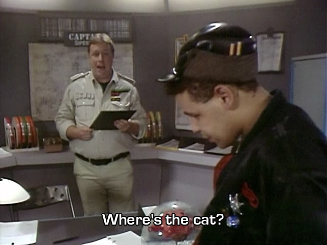 Screenshot from the Red Dwarf episode The End