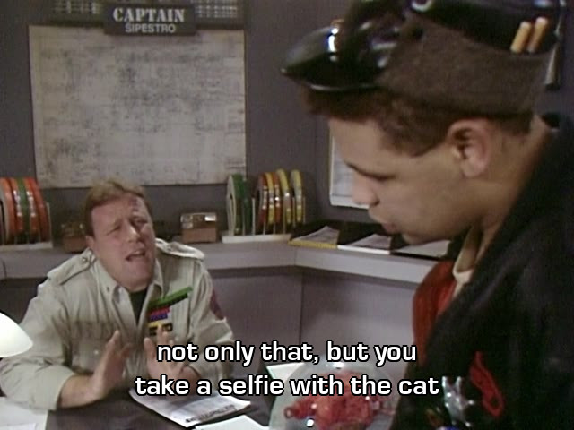 Screenshot from the Red Dwarf episode The End