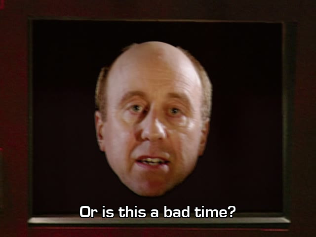 Screenshot from the Red Dwarf episode Back in the Red: Part I