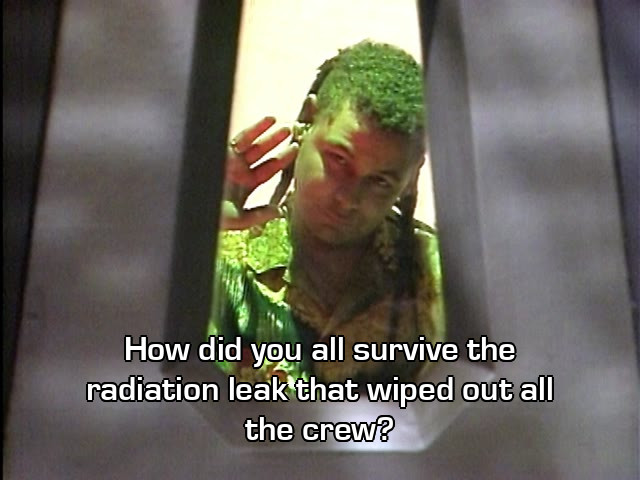 Screenshot from the Red Dwarf episode The End