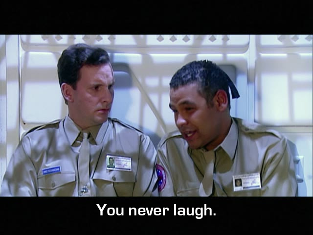 Screenshot from the Red Dwarf episode Back in the Red: Part II