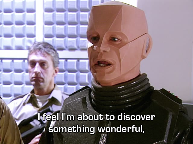 Screenshot from the Red Dwarf episode Back in the Red: Part II