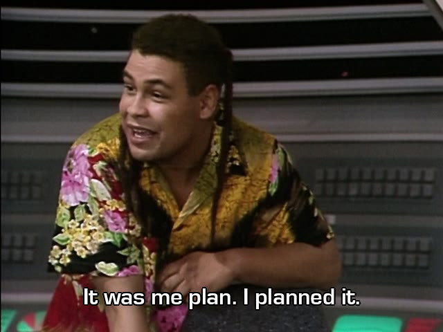 Screenshot from the Red Dwarf episode The End