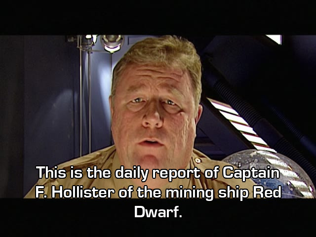 Screenshot from the Red Dwarf episode Back in the Red: Part II