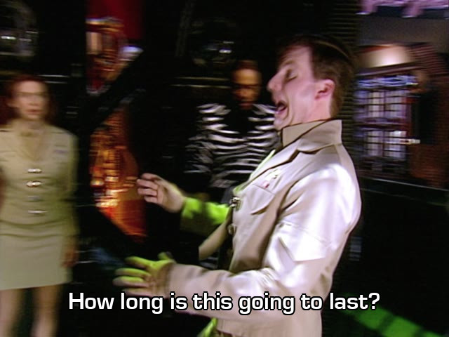 Screenshot from the Red Dwarf episode Back in the Red: Part III