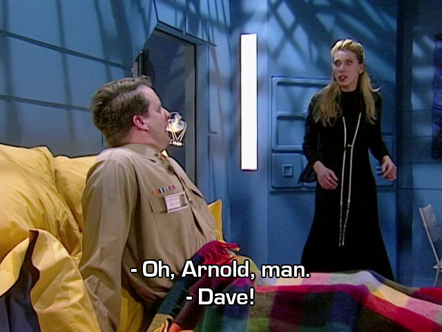 Screenshot from the Red Dwarf episode Only the Good...