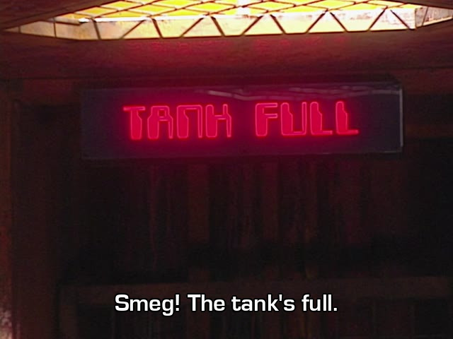 Screenshot from the Red Dwarf episode Only the Good...
