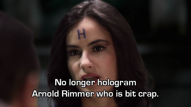 Screenshot from the Red Dwarf episode Part I
