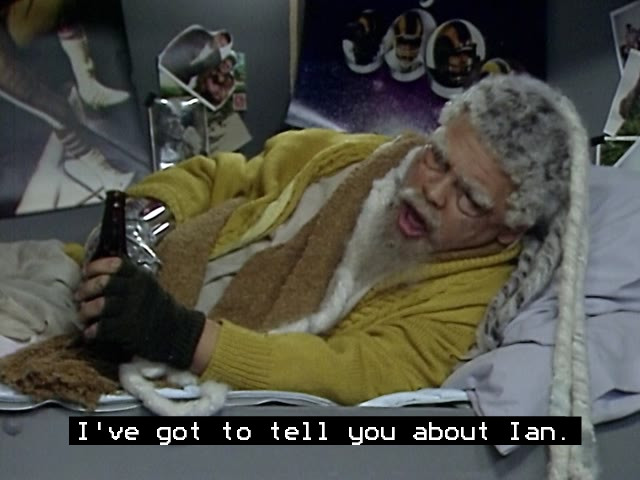 Screenshot from the Red Dwarf episode Future Echoes