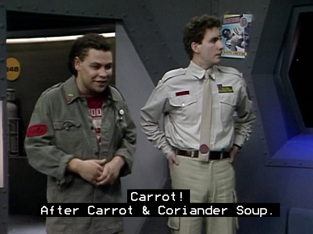 Screenshot from the Red Dwarf episode Future Echoes