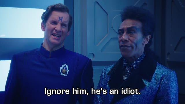 Screenshot from the Red Dwarf episode Give & Take