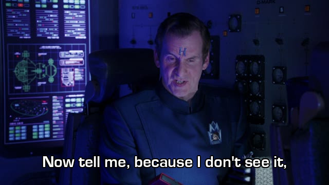 Screenshot from the Red Dwarf episode Officer Rimmer
