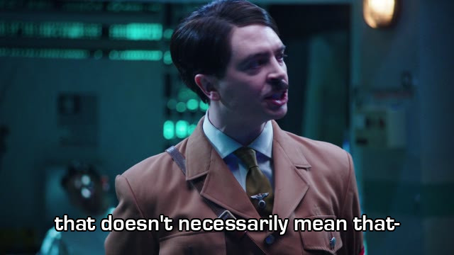 Screenshot from the Red Dwarf episode Cured
