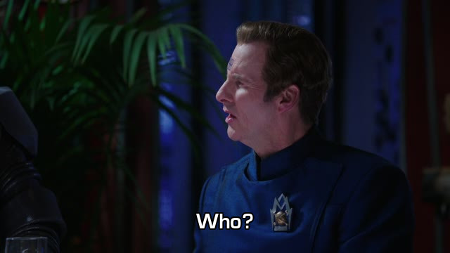 Screenshot from the Red Dwarf episode Skipper