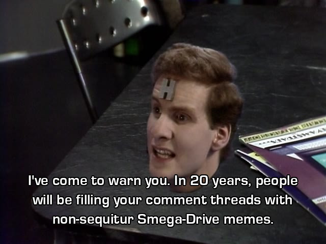 Screenshot from the Red Dwarf episode Stasis Leak