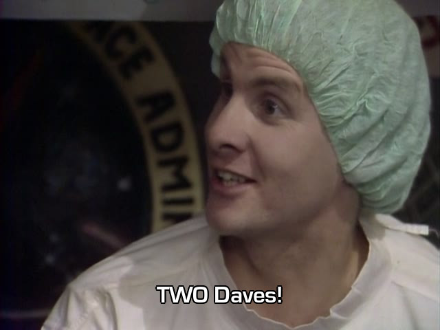 Screenshot from the Red Dwarf episode Stasis Leak
