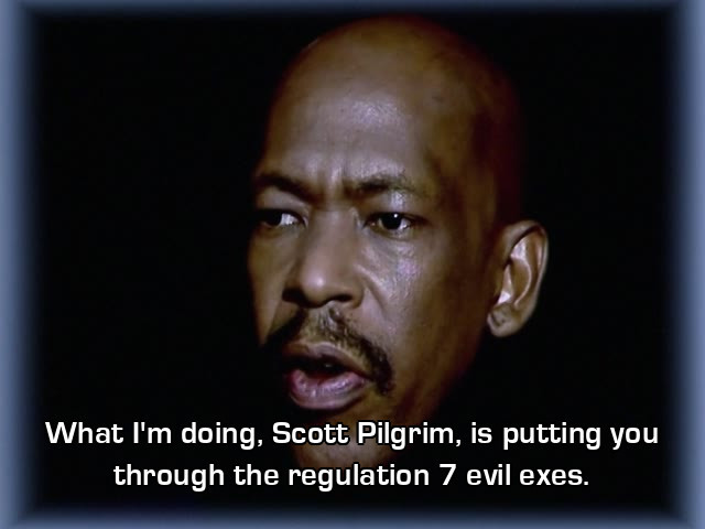 Screenshot from the Red Dwarf episode Queeg