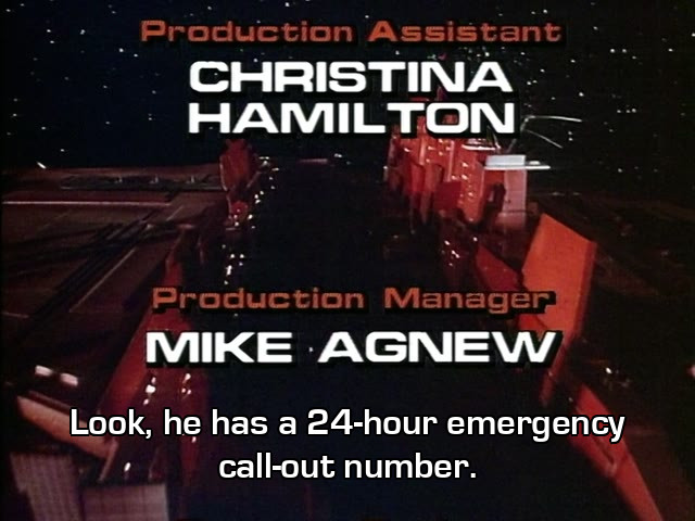 Screenshot from the Red Dwarf episode Backwards