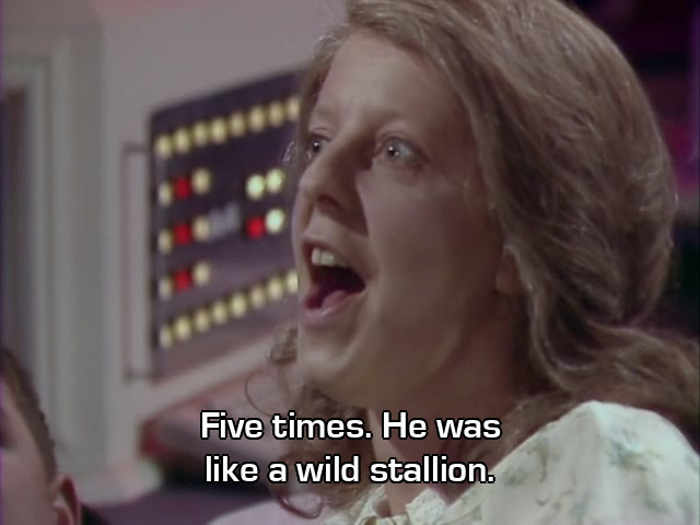 Screenshot from the Red Dwarf episode Polymorph