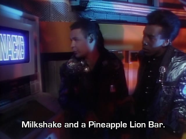 Screenshot from the Red Dwarf episode Bodyswap