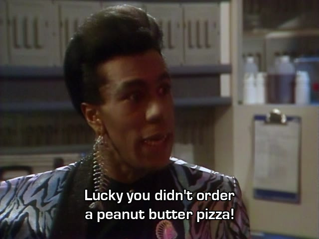 Screenshot from the Red Dwarf episode Bodyswap