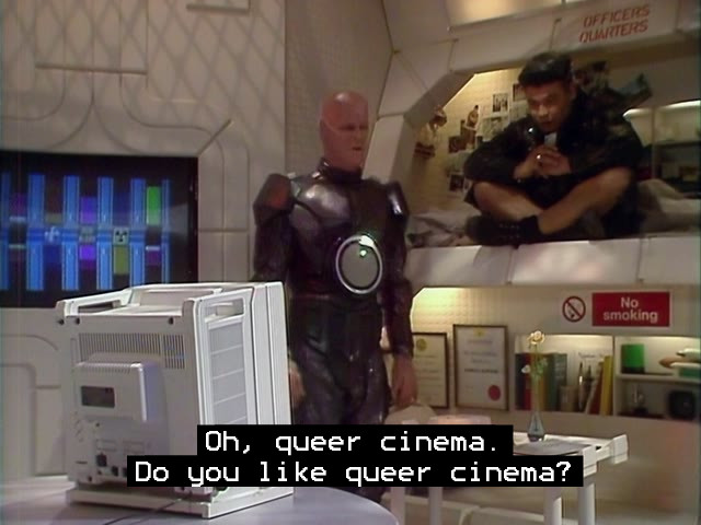 Screenshot from the Red Dwarf episode The Last Day