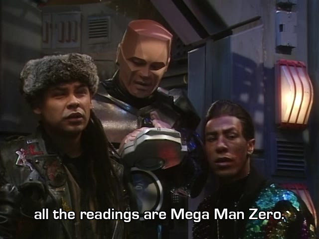 Screenshot from the Red Dwarf episode Holoship