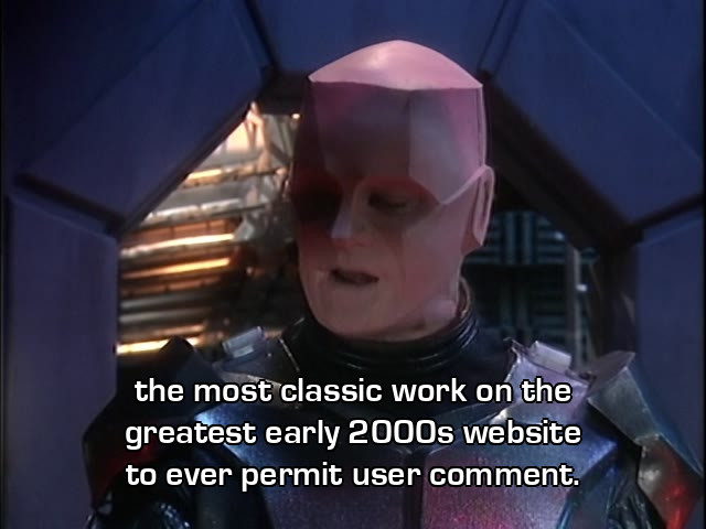 Screenshot from the Red Dwarf episode The Inquisitor