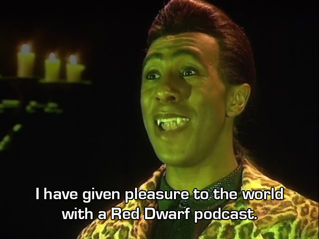Screenshot from the Red Dwarf episode The Inquisitor