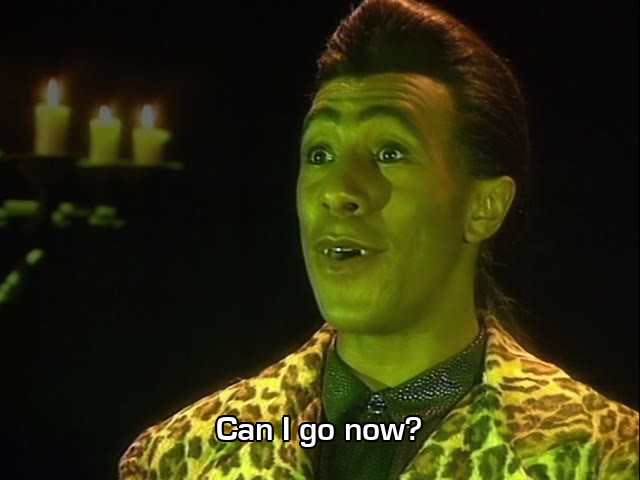 Screenshot from the Red Dwarf episode The Inquisitor