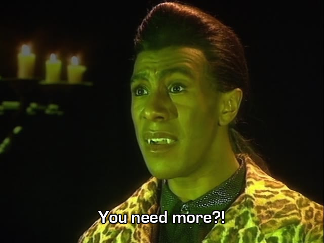 Screenshot from the Red Dwarf episode The Inquisitor