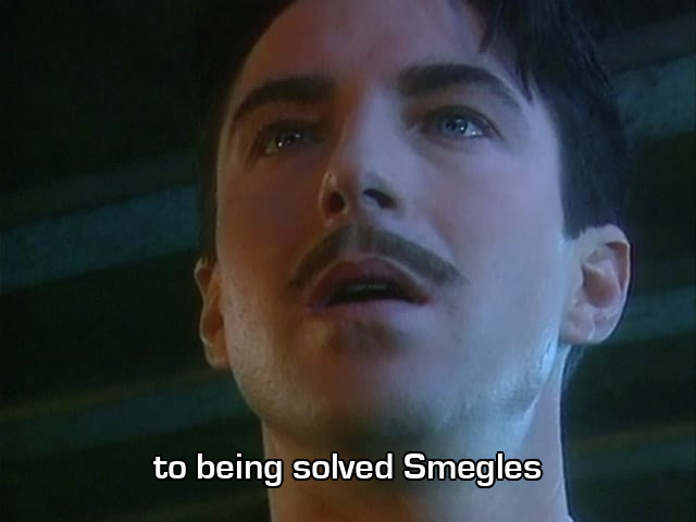 Screenshot from the Red Dwarf episode Back to Reality