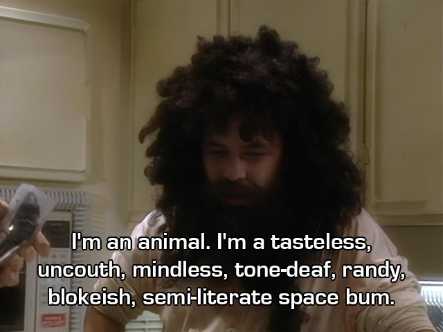 Screenshot from the Red Dwarf episode Psirens