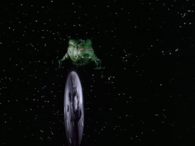 Screenshot from the Red Dwarf episode Emohawk: Polymorph II
