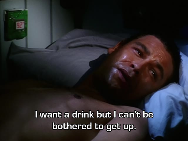 Screenshot from the Red Dwarf episode Duct Soup